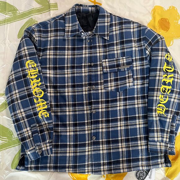 Chrome Hearts Other - Chrome Hearts Ch Flannel Jacket Blue